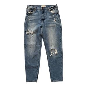 Altar’d State Distressed Boyfriend Jeans in Blue